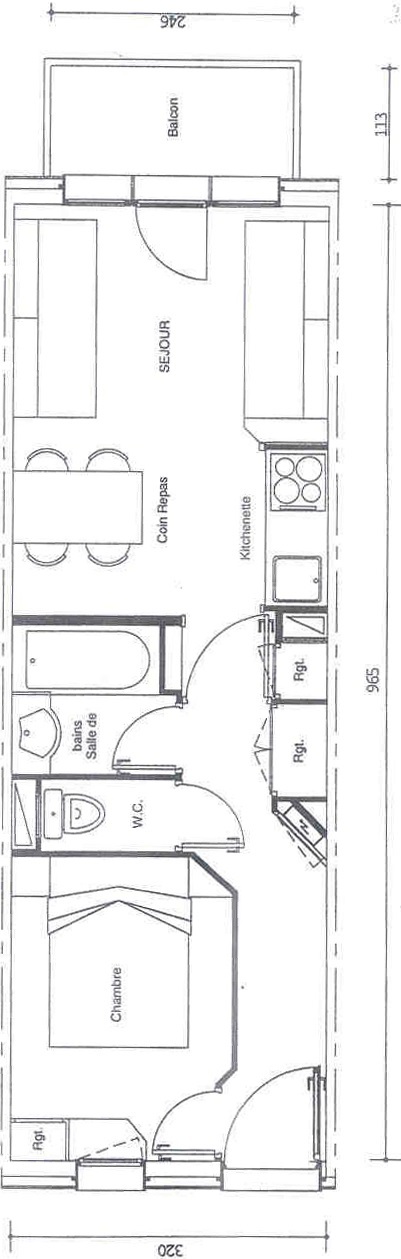 2 rooms - Residence LE MONT SOLEIL B - ref MTSOB310 - 9